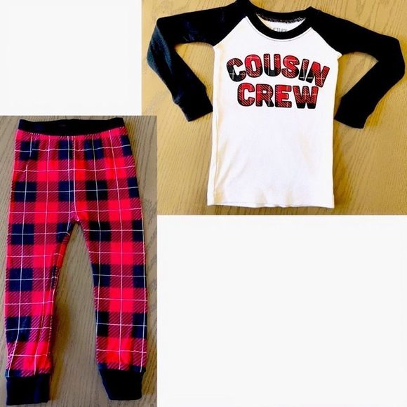 👫🏻 “Cousin Crew” 2 Piece Pajama Set 👫🏻 - Picture 1 of 4